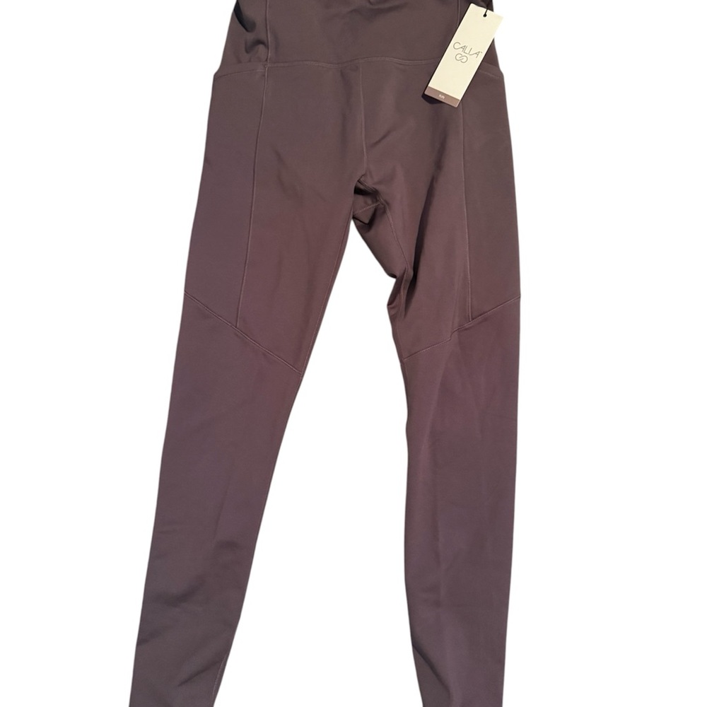 Calla Plum High-Waist Performance Leggings Small